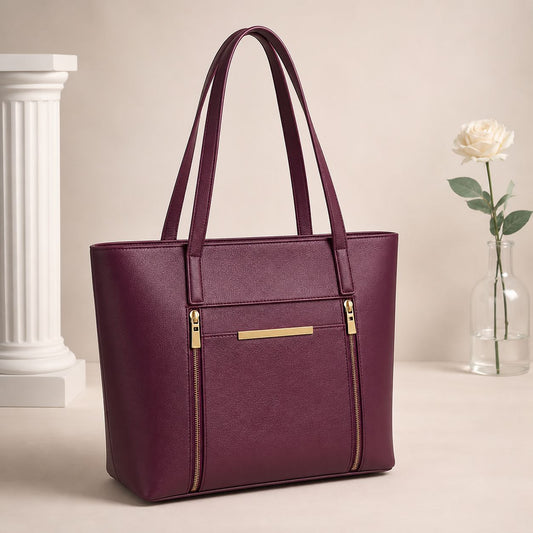 LEATHER BAG PERFECT FOR UNIVERSITY, OFFICE, SHOPPING - HB011 - 4