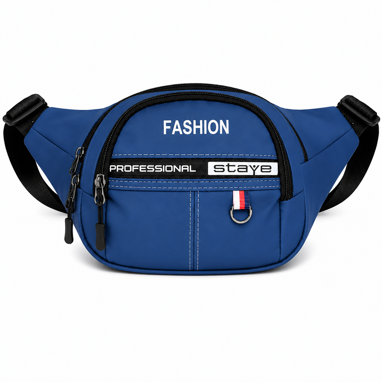 Men’S Waist Bag Stylish Nylon Fanny Pack Waterproof Crossbody Belt Bag - Blue