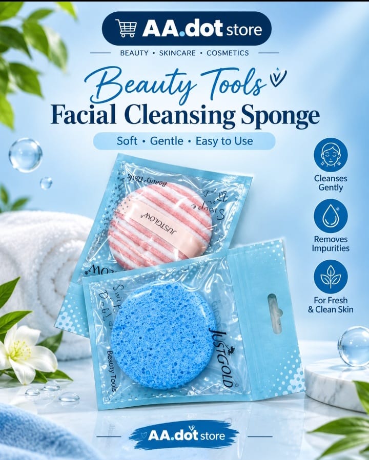 Facial Cleansing Sponge - Soft & Gentle Beauty Tool