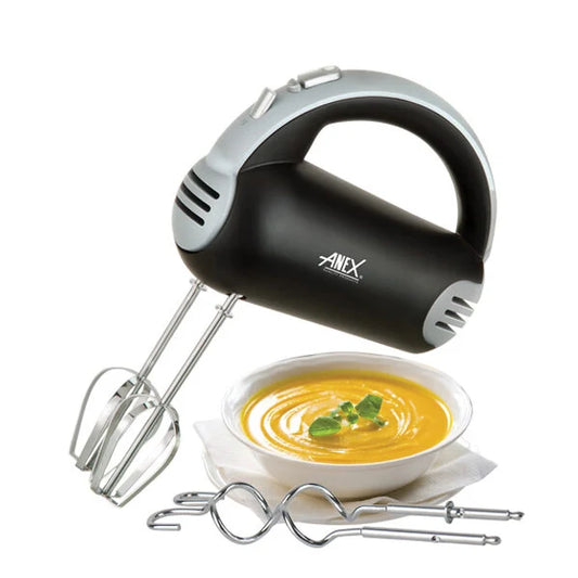 ANEX Electric Hand Mixer with Beaters & Dough Hooks (AG-392) - Win Bachat