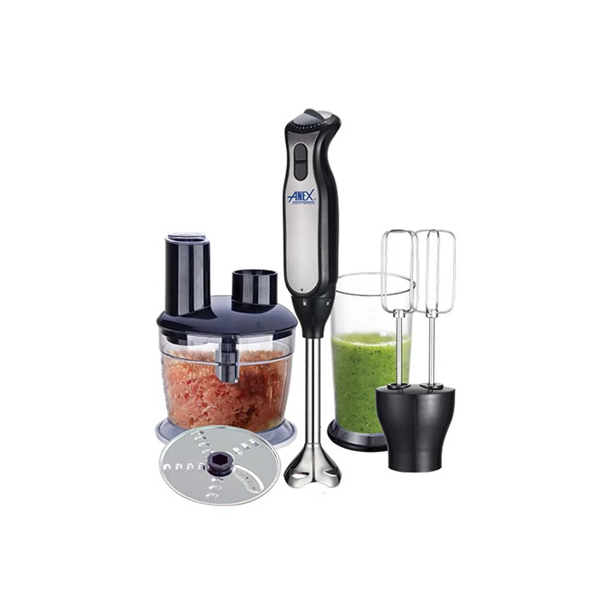 ANEX Multi-Function Hand Blender & Food Processor Set (AG-130) - Win Bachat