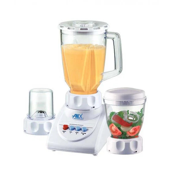 Anex Multi-Function Blender, Grinder & Chopper Set - White (AG-695 UB) - Win Bachat