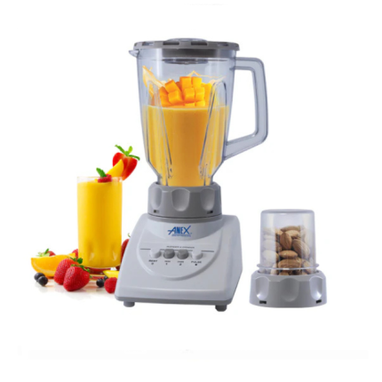 Anex Blender & Grinder with Transparent Jug and Grinder Mill (AG-77) - Win Bachat