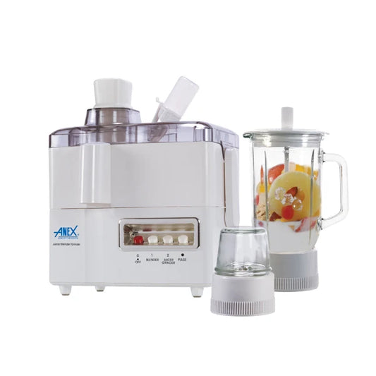 Anex 3-in-1 Juicer Blender & Grinder with Glass Jug (AG-178GL) - Win Bachat