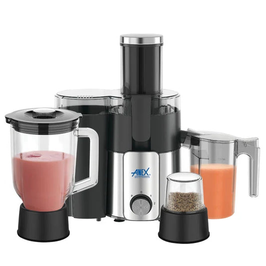 Anex 3-in-1 Digital Juicer, Blender & Grinder Set (AG-190) - Win Bachat