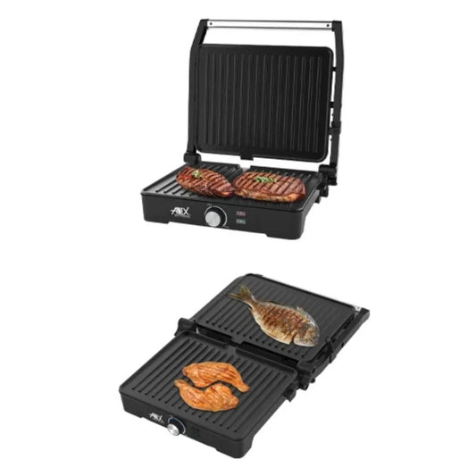 Anex 2-in-1 Electric Contact Grill & Panini Press (AG-2142) - Win Bachat