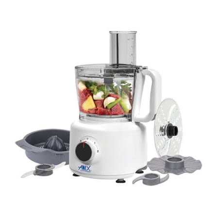 Anex Food Processor with Citrus Juicer - White (AG-3143) - Win Bachat