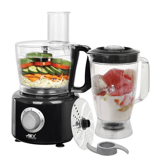 Anex Food Processor & Blender Combo - Black (AG-3145) - Win Bachat
