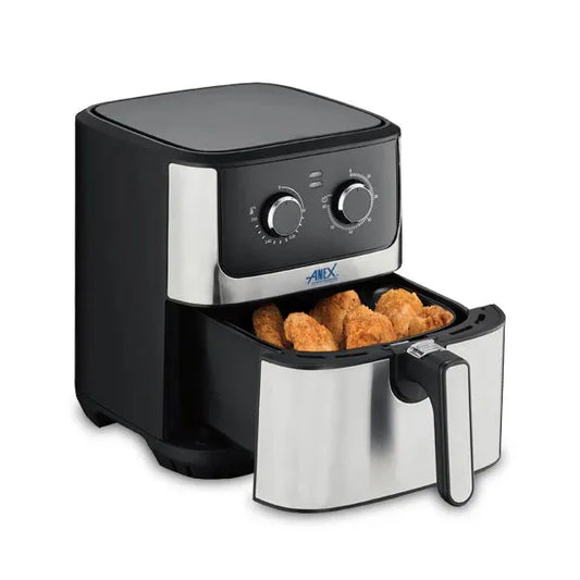 Anex AG-2016 Air Fryer - Black & Stainless Steel - Win Bachat