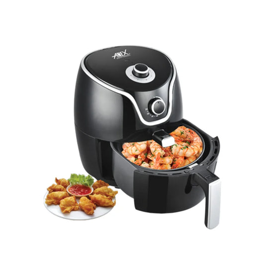 Anex Compact Manual Air Fryer - Black (AG-2019) - Win Bachat