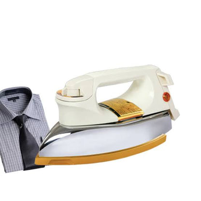 Anex Classic Heavy Duty Dry Iron - Cream & Gold (AG-1076B) - Win Bachat