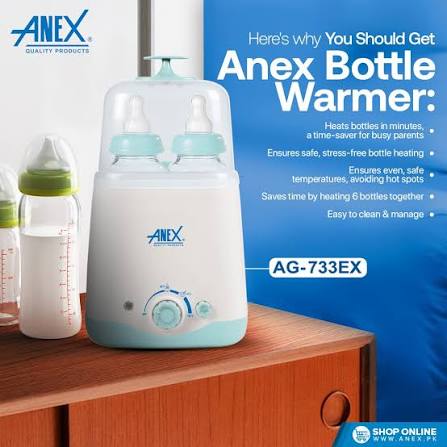 Anex Double Baby Bottle Warmer (AG-733EX) - Win Bachat