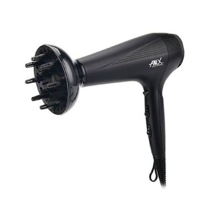 Anex Deluxe Black Hair Dryer with Slim Nozzle (AG-7026) - View 2 - Win Bachat