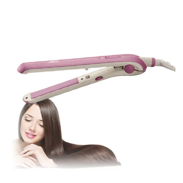 Anex Hair Straightener - Purple & White (AG-7035) - View 2 - Win Bachat