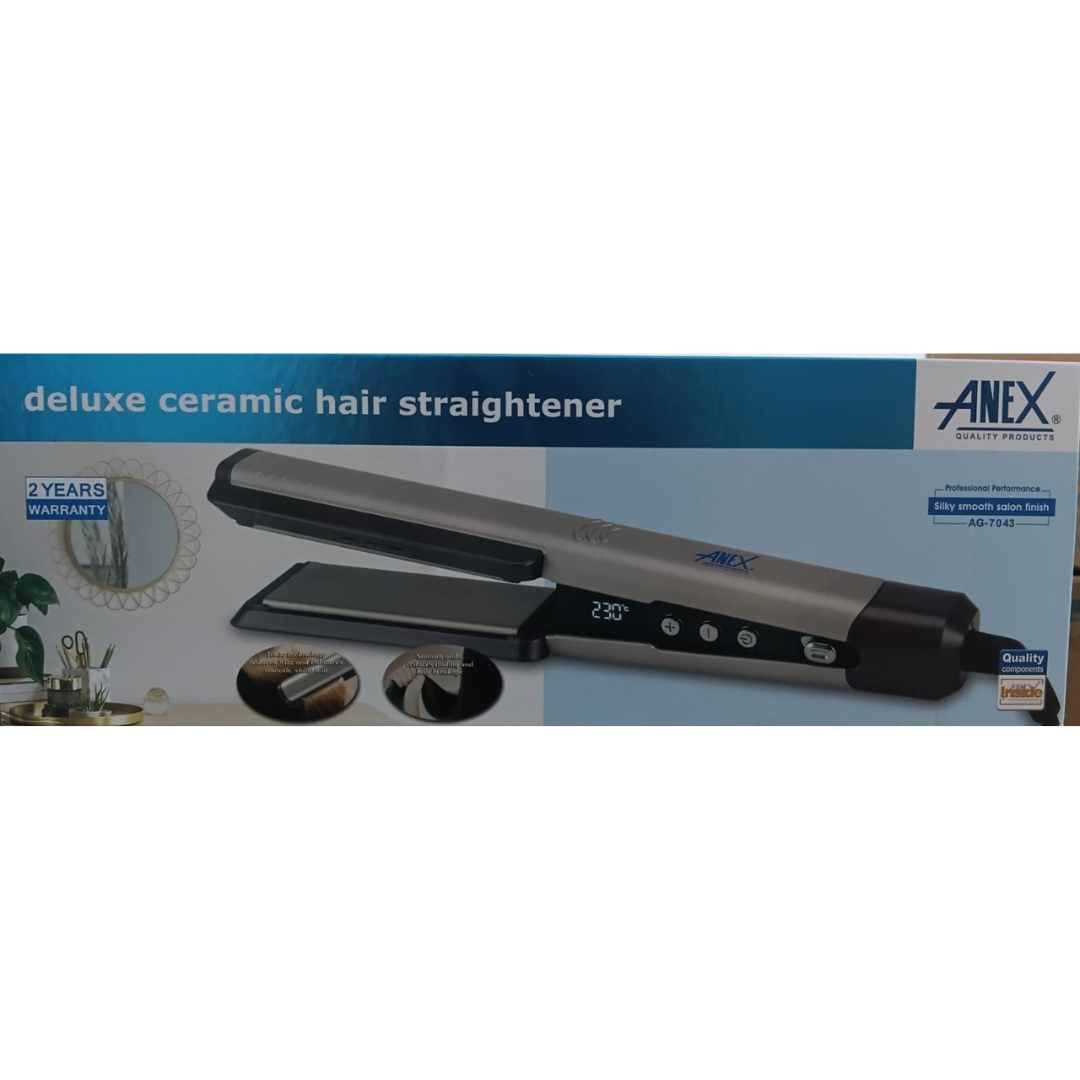 Anex Hair Straightener - Rose Gold & Pink (AG-7043) - Win Bachat
