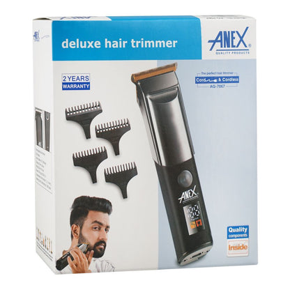 Anex Professional Hair Trimmer Kit with Guide Combs (AG-7067) - View 3 - Win Bachat