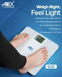 Anex AG-8027 Digital Bathroom Scale - View 2 - Win Bachat
