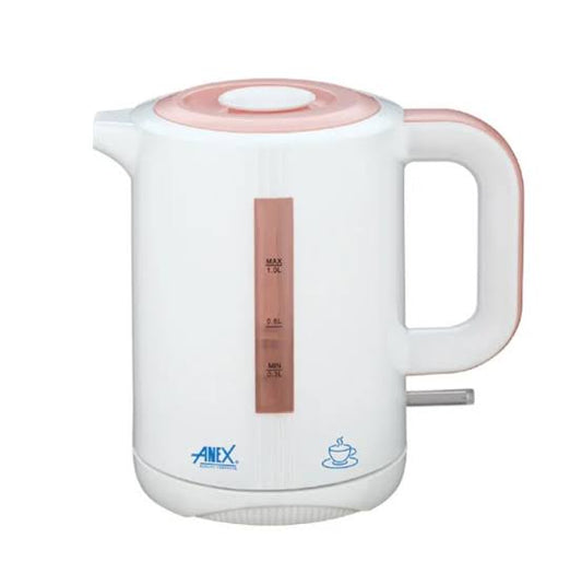Anex Electric Kettle - White & Pink (AG-4033) - Win Bachat