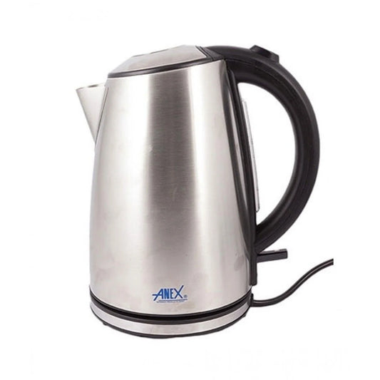 Anex Stainless Steel Electric Kettle - Silver & Black (AG-4046) - Win Bachat