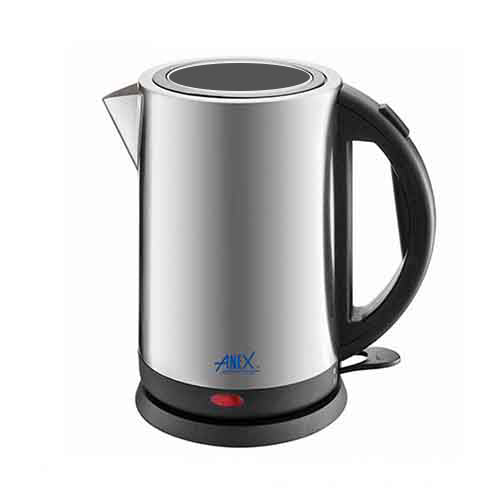 Anex Compact Electric Kettle - Stainless Steel & Black (AG-4052) - Win Bachat