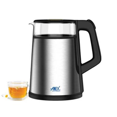Anex AG-4066 Deluxe Stainless Steel Electric Kettle - Win Bachat