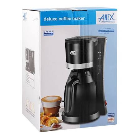 Anex Deluxe Drip Coffee Maker with Thermal Carafe (AG-803) - Win Bachat
