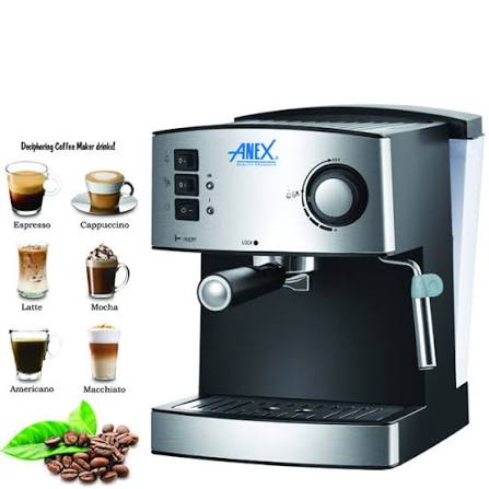Anex Espresso & Cappuccino Coffee Machine (AG-825) - Win Bachat