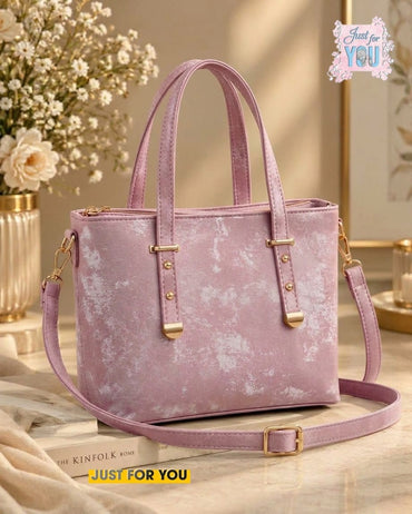Elegant Double Zipper Tote Handbag for Women