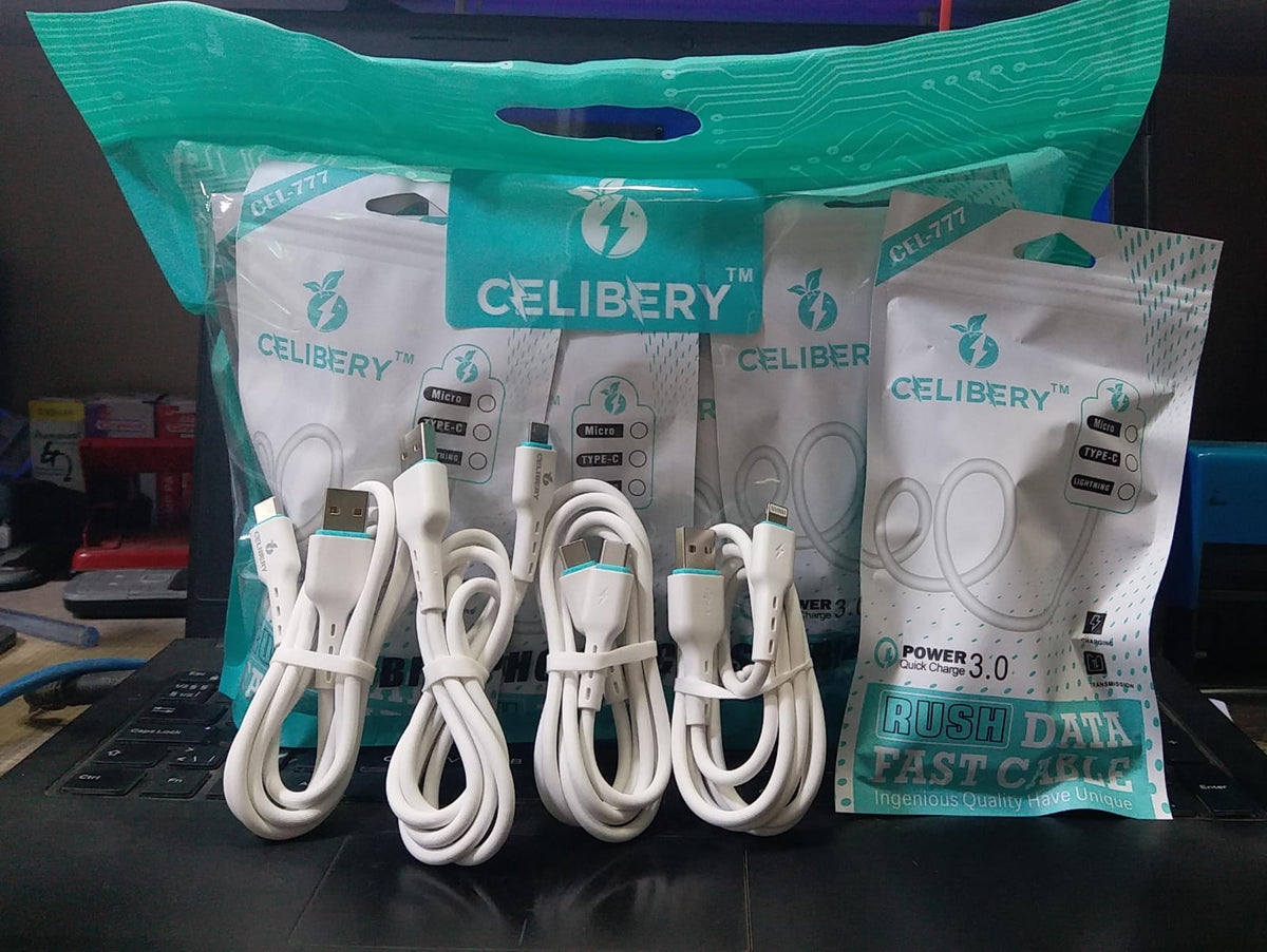 Celibery CEL-777 Quick Charge 3.0 USB Fast Charging & Data Cable - Win Bachat