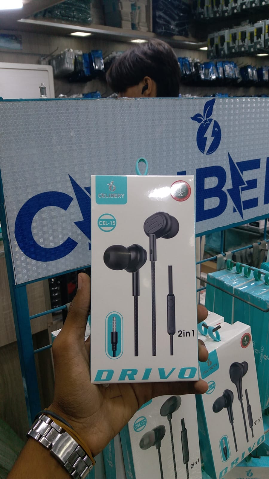 Celibery CEL-15 Drivo 2-in-1 Wired Earphones with Microphone - Win Bachat