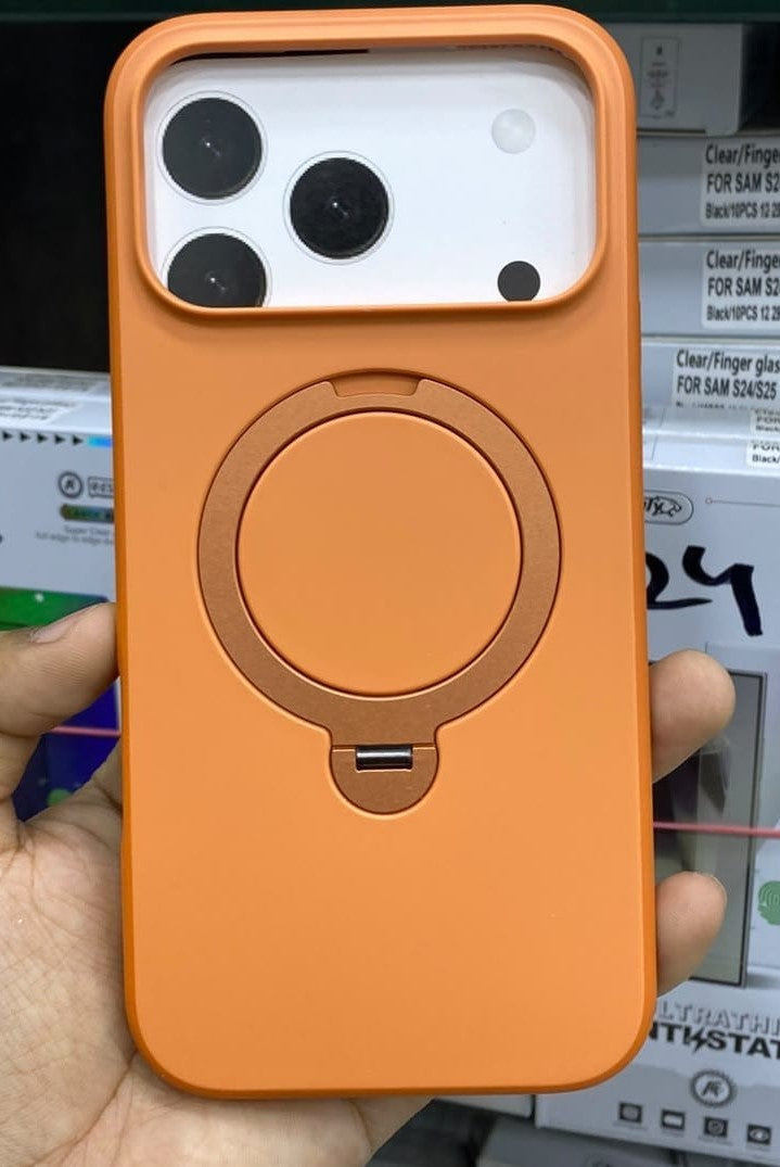 Lotus Bracket Ring Stand Case – Orange