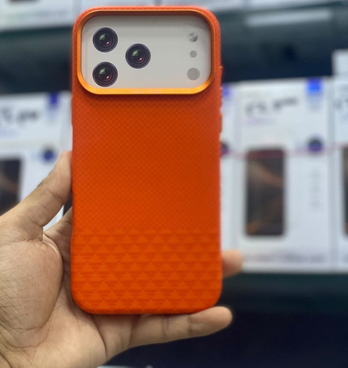 Odin Pro Leather Textured Case – Orange