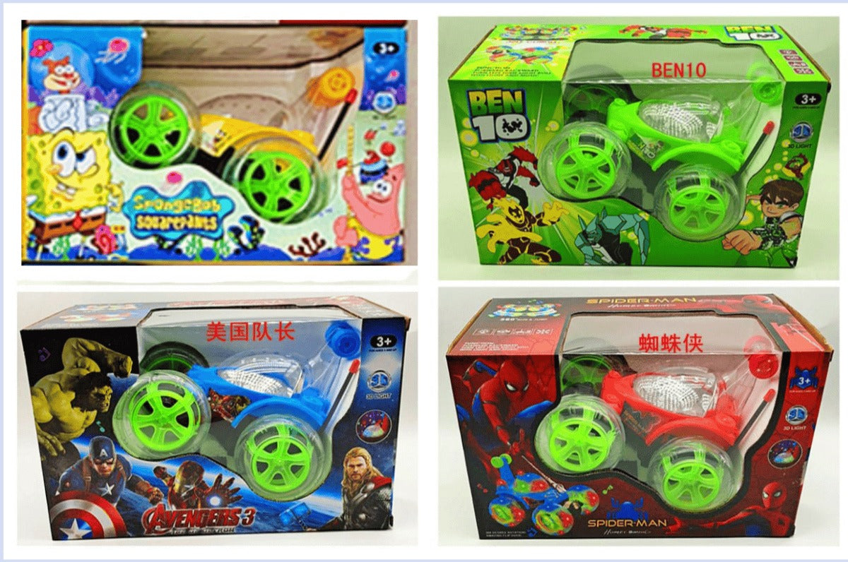 Remote Control Stunt Car with Flashing Lights - Win Bachat