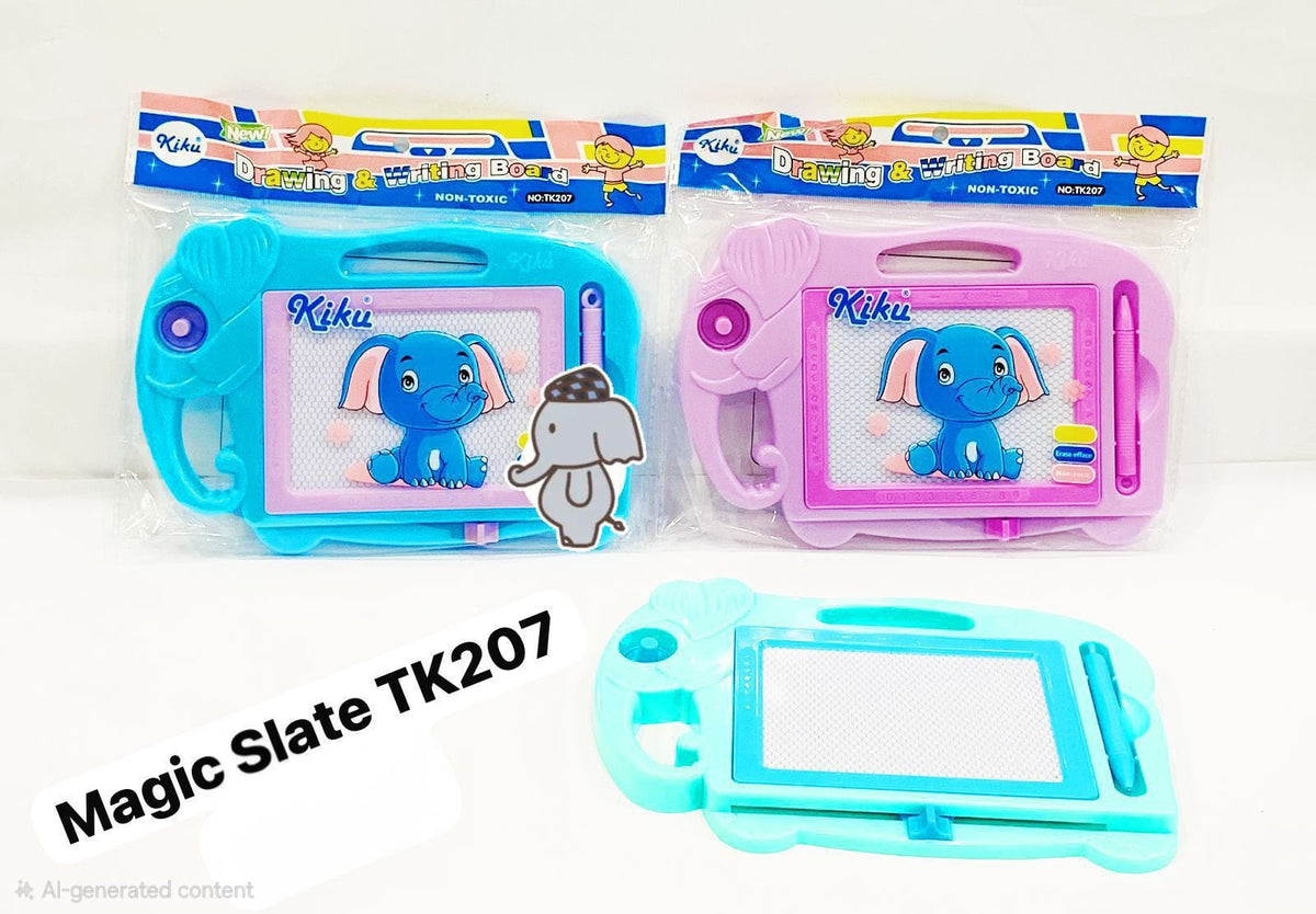 Elephant-Shaped Magnetic Drawing & Writing Board for Kids - Win Bachat