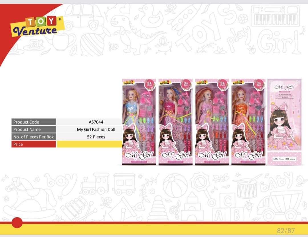 My Girl Fashion Doll with Accessories - AS7044 - Win Bachat