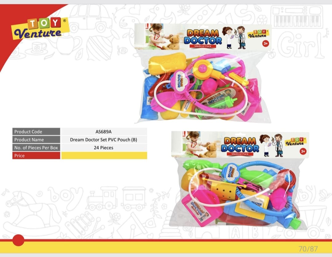 Dream Doctor Medical Play Set Large Pouch - AS689A - Win Bachat