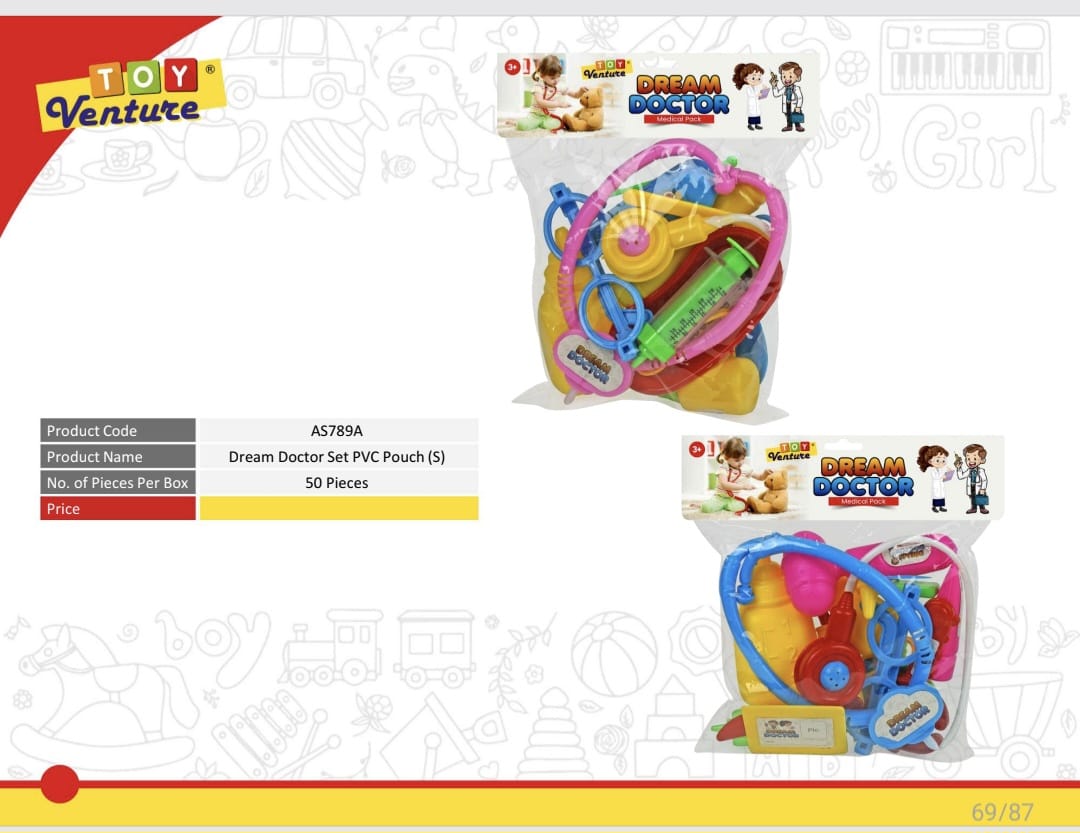 Dream Doctor Medical Play Set Small Pouch - AS789A - Win Bachat