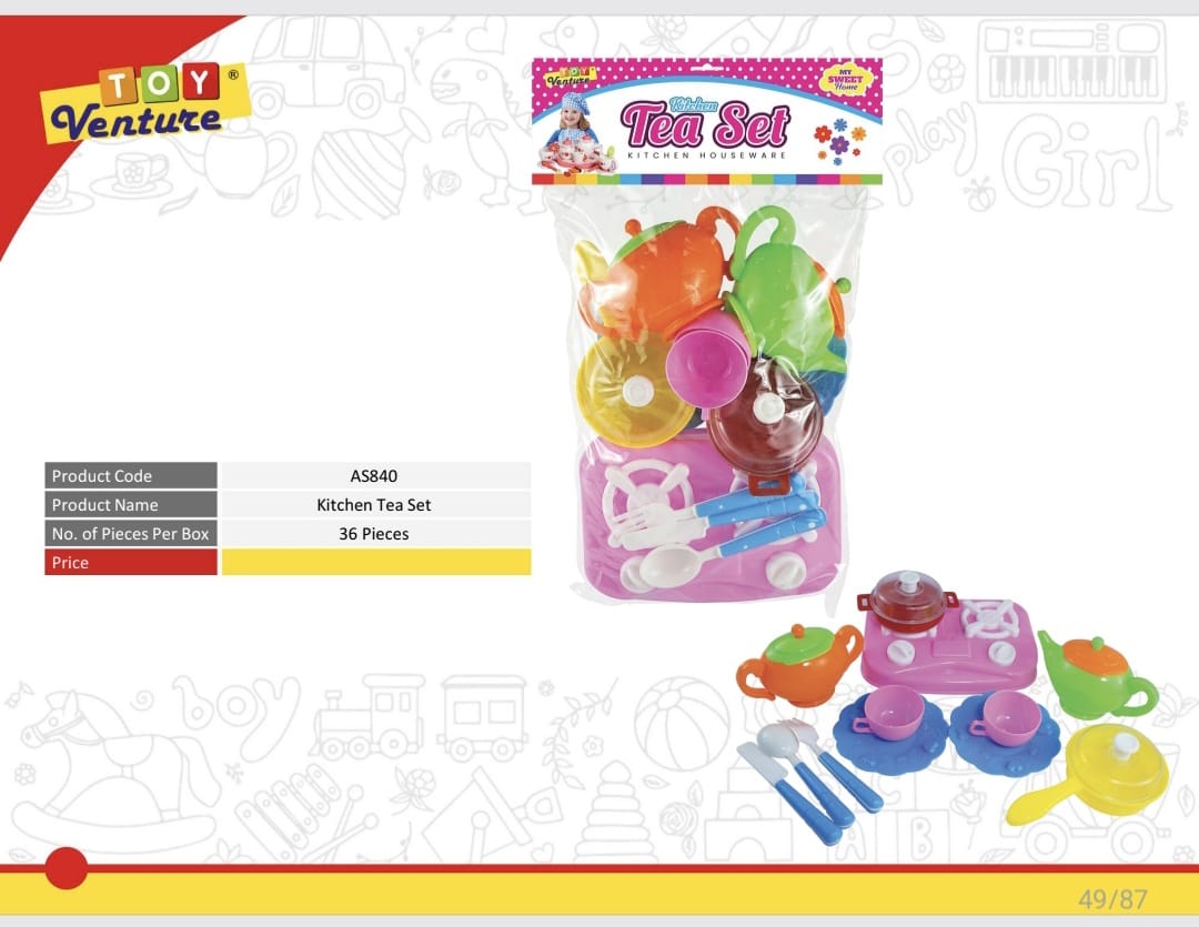 Kitchen Tea & Cookware Play Set - AS840 - Win Bachat
