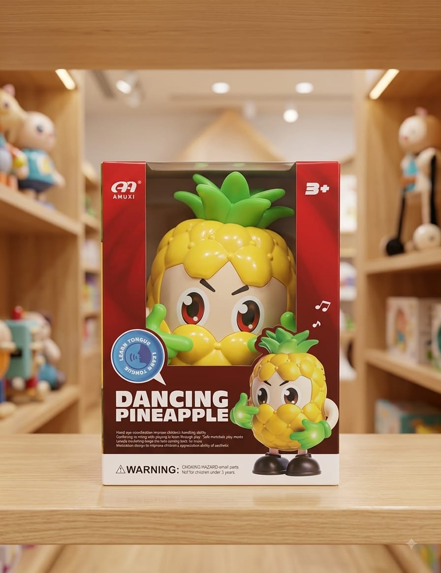Dancing Pineapple Interactive Music Toy - Win Bachat