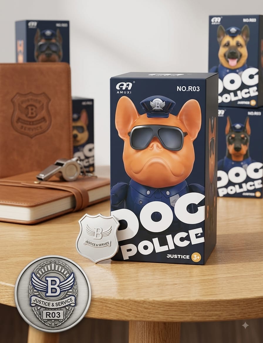 Dog Police Interactive Character Toy - R03 - Win Bachat