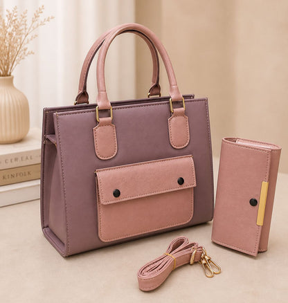 PREMIUM QUALITY LADIES 2 PC'S BAGS SET - HB014 - 7