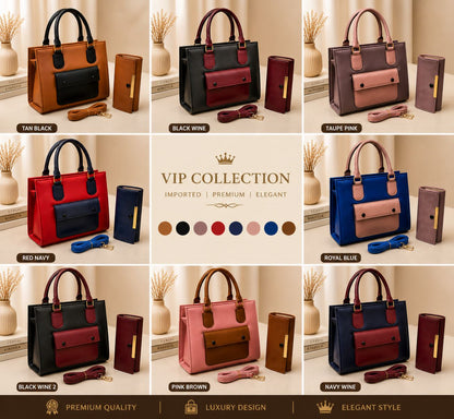 PREMIUM QUALITY LADIES 2 PC'S BAGS SET - HB014 - 1