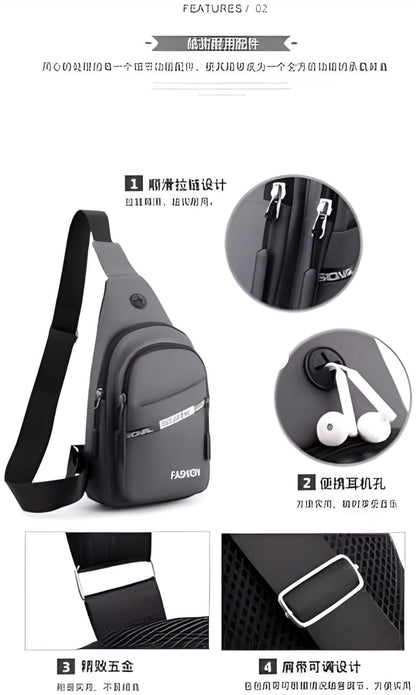 Sling Crossbody Bag - Black