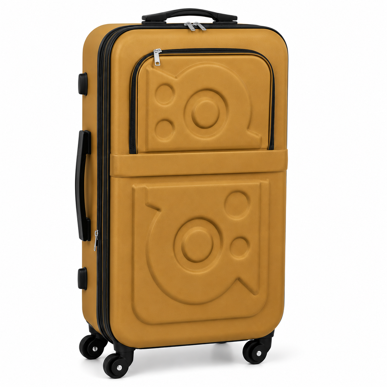 Suitcase With Out Trolly - Mustard