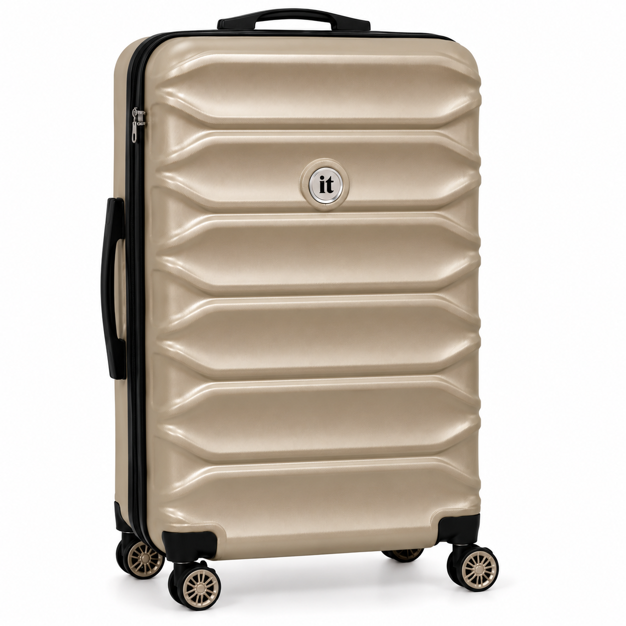 Travel Suitcase Hard Case Shockproof, Lightweight & 360 Spinner Wheels - Light Copper