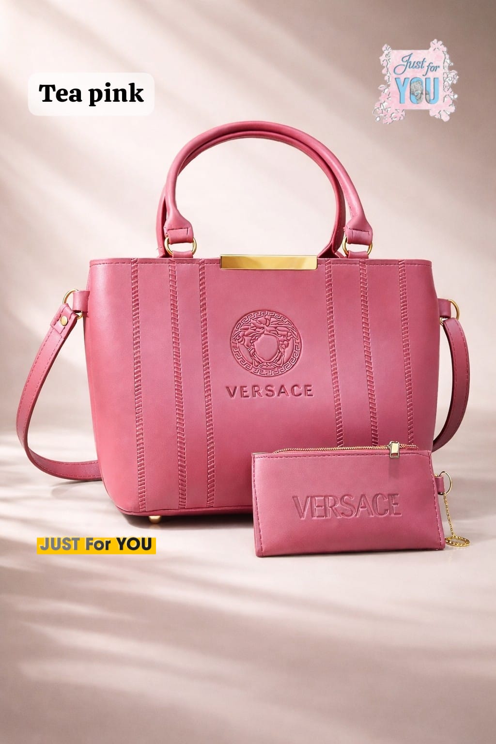 VERSACE 2 PC'S DOUBLE ZIPPER BAGS - HB007-5