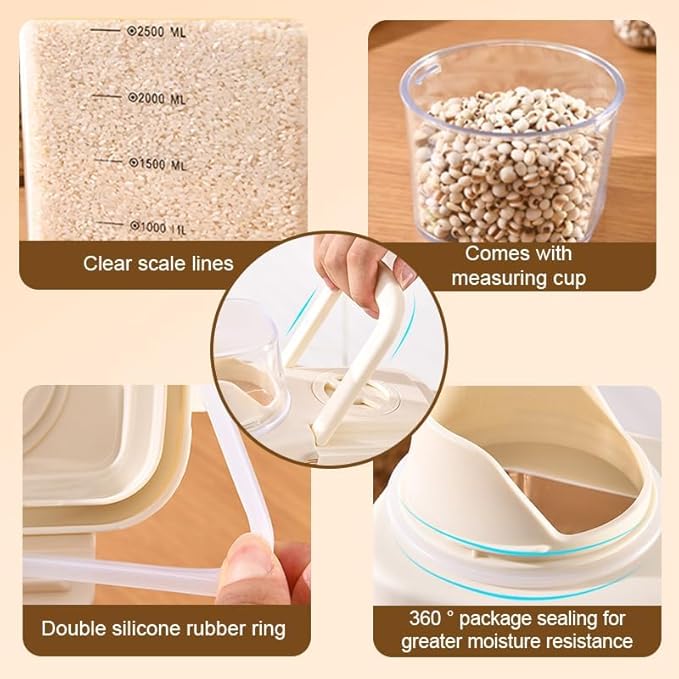 Airtight Food Storage Containers 1.5L - Win Bachat