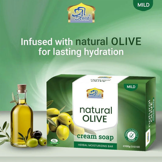 AL KHAIR SOAP OLIVE CREAM - 90g - Win Bachat