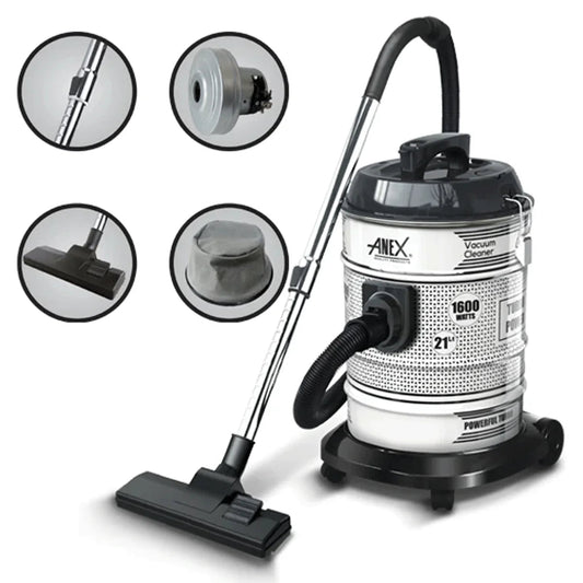 Anex 1600W 21L Drum Vacuum Cleaner (AG-2199) - Win Bachat