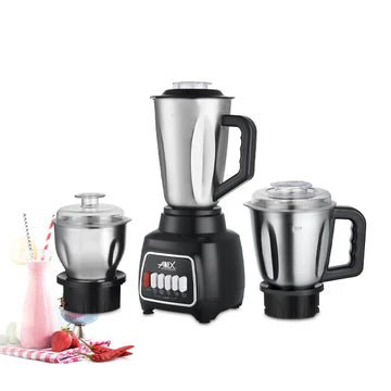 Anex 3-in-1 Blender & Grinder Set with Stainless Steel Jars (AG-6139) - Win Bachat